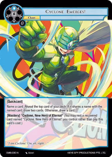 Cyclone Emerges! (CMB-030 N), Crimson Moon's Battleground — Force of Will card price