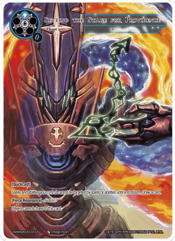 Setting the Stage for Providence (World2023-003), Promo Cards — Force of Will card price