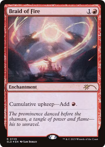Braid of Fire (729) (0729), Secret Lair Drop Series — Magic card price