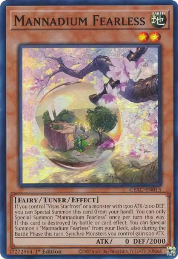 Mannadium Fearless (CYAC-EN013), Cyberstorm Access — Yu-Gi-Oh! card price