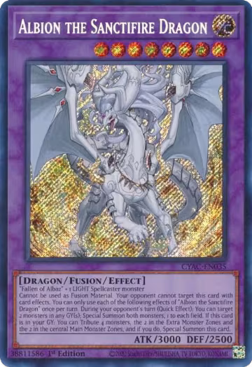 Albion the Sanctifire Dragon (CYAC-EN035), Cyberstorm Access — Yu-Gi-Oh! card price