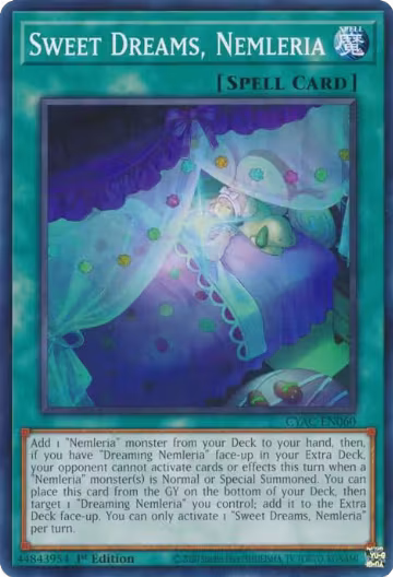 Sweet Dreams, Nemleria (CYAC-EN060), Cyberstorm Access — Yu-Gi-Oh! card price