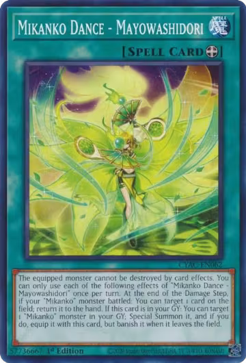 Mikanko Dance - Mayowashidori (CYAC-EN062), Cyberstorm Access — Yu-Gi-Oh! card price