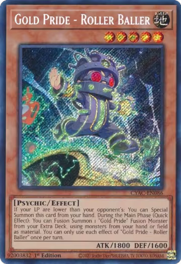 Gold Pride - Roller Baller (CYAC-EN086), Cyberstorm Access — Yu-Gi-Oh! card price