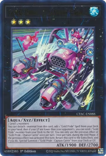 Gold Pride - Chariot Carrie (CYAC-EN088), Cyberstorm Access — Yu-Gi-Oh! card price