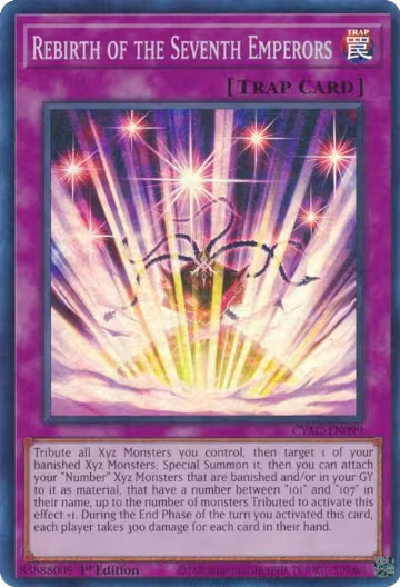 Rebirth of the Seventh Emperors (CYAC-EN099), Cyberstorm Access — Yu-Gi-Oh! card price
