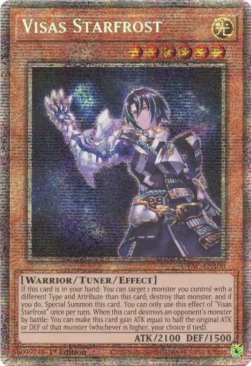 Visas Starfrost (Starlight Rare) (CYAC-EN100) — card price