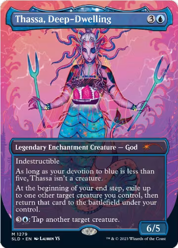 Thassa, Deep-Dwelling (1279), Secret Lair Drop Series — Magic card price