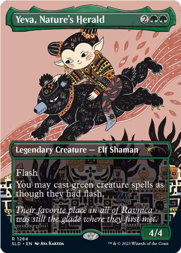 Yeva, Nature's Herald (1284), Secret Lair Drop Series — Magic card price