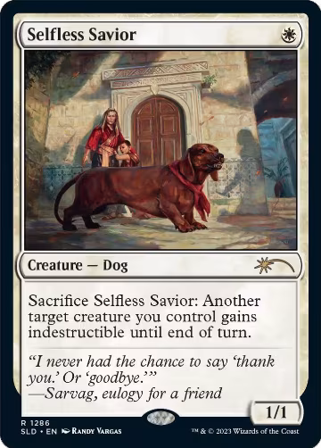 Selfless Savior (1286), Secret Lair Drop Series — Magic card price
