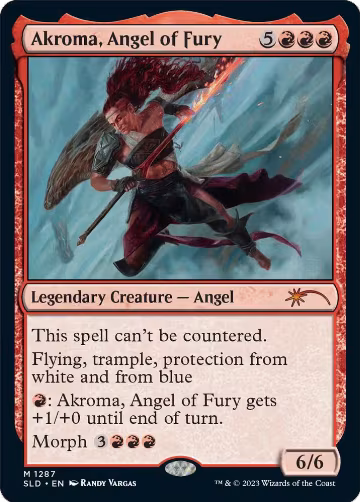 Akroma, Angel of Fury (1287), Secret Lair Drop Series — Magic card price