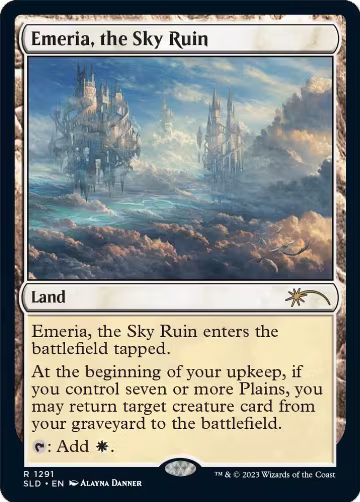 Emeria, the Sky Ruin (1291), Secret Lair Drop Series — Magic card price