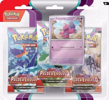 Paldea Evolved 3 Pack Blister [Tinkatink], Paldea Evolved — Pokémon sealed product price