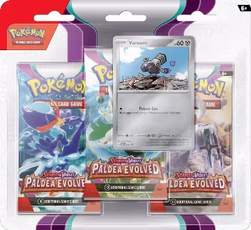 Paldea Evolved 3 Pack Blister [Varoom], Paldea Evolved — Pokémon sealed product price