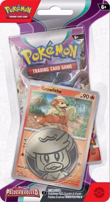 Paldea Evolved Single Pack Blister [Growlithe], Paldea Evolved — Pokémon sealed product price