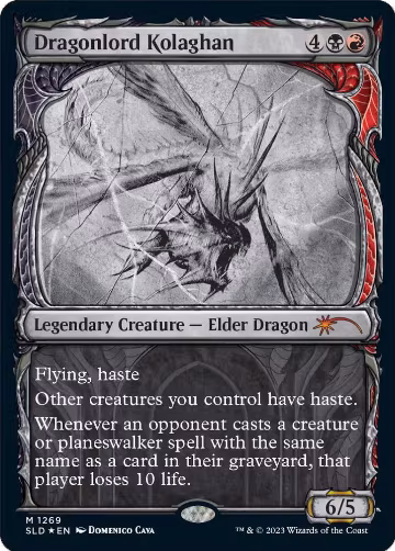 Dragonlord Kolaghan (Halo Foil) (1269), Secret Lair Drop Series — Magic card price