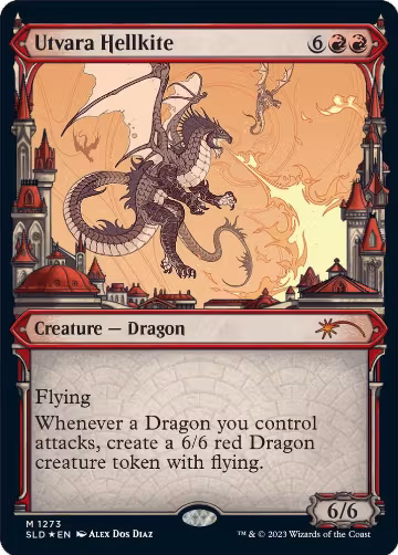 Utvara Hellkite (Halo Foil) (1273), Secret Lair Drop Series — Magic card price