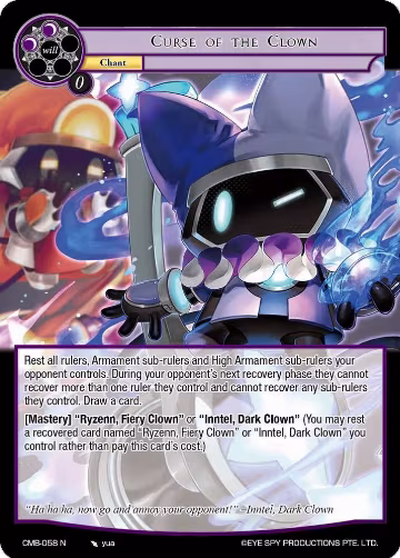 Curse of the Clown (CMB-058 N), Crimson Moon's Battleground — Force of Will card price