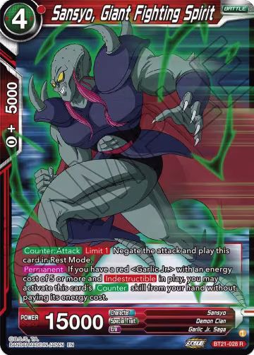 Sansyo, Giant Fighting Spirit (BT21-028), Wild Resurgence — DB Super card price