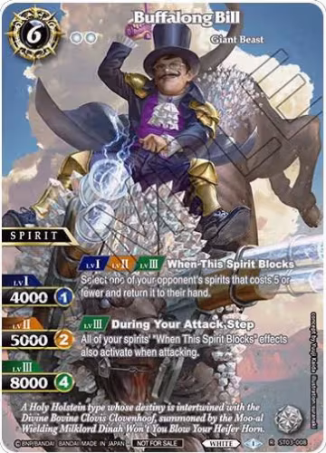 Buffalong Bill (June Influencer Collaboration) (ST03-008), Battle Spirits Saga Promo Cards — Battle Spirits card price