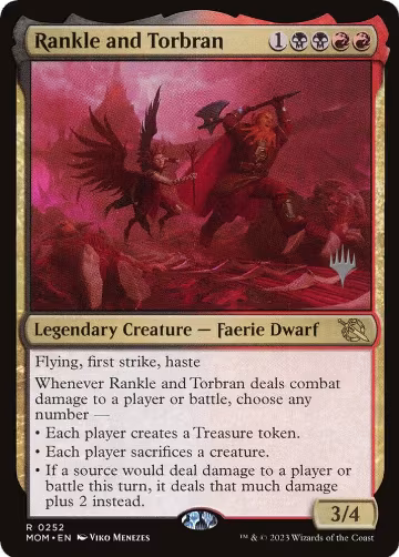 Rankle and Torbran (252), Promo Pack: March of the Machine — Magic card price