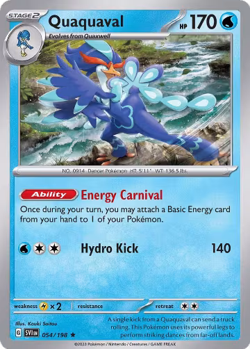 Quaquaval - 054/198 (054/198), Deck Exclusives — Pokémon card price