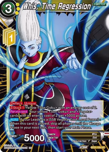 Whis, Time Regression (BT21-104), Wild Resurgence — DB Super card price