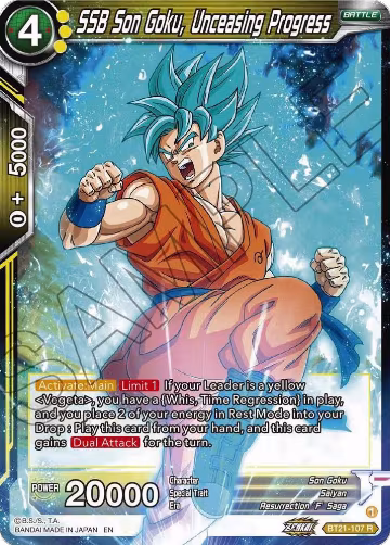 SSB Son Goku, Unceasing Progress (BT21-107), Wild Resurgence — DB Super card price