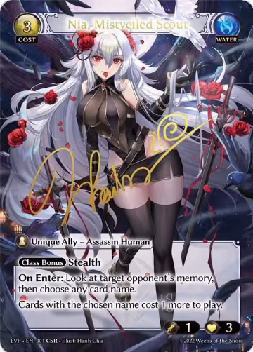 Nia, Mistveiled Scout (001) — card price
