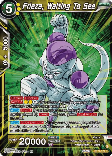 Frieza, Waiting To See (BT21-121), Wild Resurgence — DB Super card price