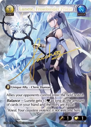 Lunete, Frostbinder Priest (003) — card price