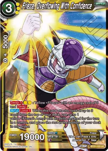 Frieza, Overflowing With Confidence (BT21-123), Wild Resurgence — DB Super card price