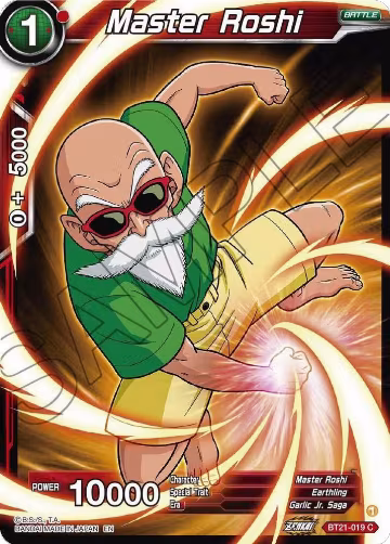 Master Roshi (BT21-019) (BT21-019), Wild Resurgence — DB Super card price
