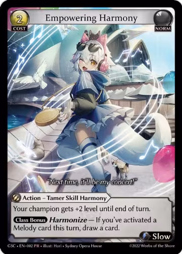 Empowering Harmony (002), Promotional Cards — Grand Archive card price
