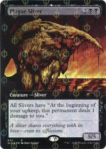 Plague Sliver (Extended Art) (Step-and-Compleat Foil) (633), Secret Lair Drop Series — Magic card price