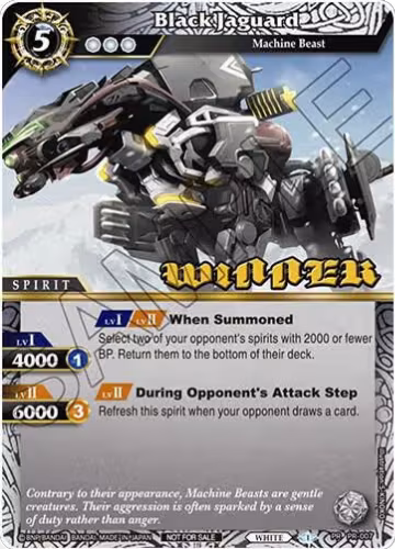 Black Jaguard (Winner) (PR-007), Battle Spirits Saga Promo Cards — Battle Spirits card price