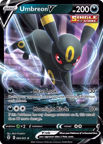 Umbreon V - 094/203 (Non-Holo) (094/203), Deck Exclusives — Pokémon card price
