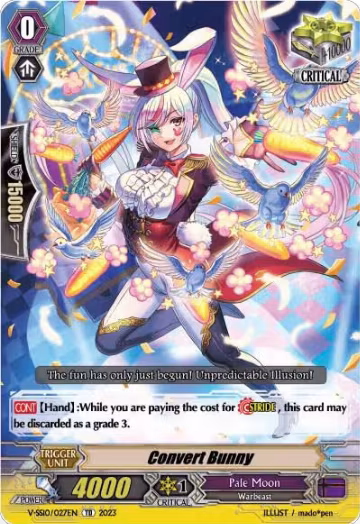 Convert Bunny (V-SS10/027EN), V-SS10 Premium Battle Deckset 2023 — Vanguard card price
