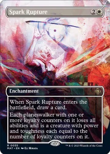 Spark Rupture (Borderless) (55), March of the Machine: The Aftermath — Magic card price