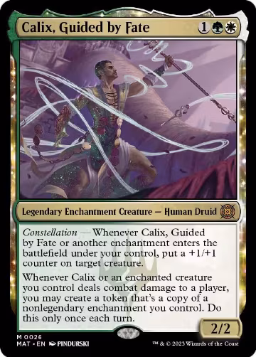 Calix, Guided by Fate (26), March of the Machine: The Aftermath — Magic card price