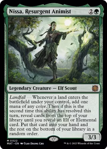 Nissa, Resurgent Animist (22), March of the Machine: The Aftermath — Magic card price