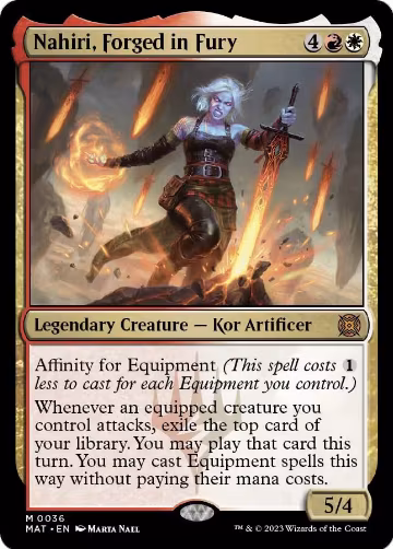 Nahiri, Forged in Fury (36), March of the Machine: The Aftermath — Magic card price