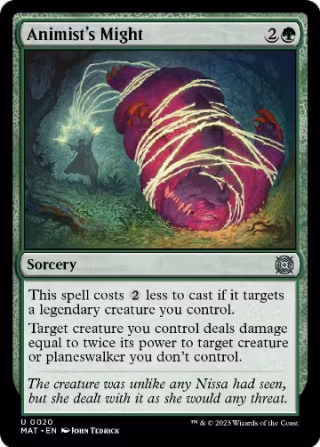 Animist's Might (20), March of the Machine: The Aftermath — Magic card price