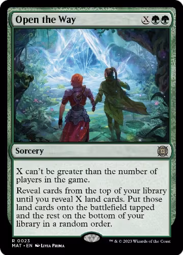 Open the Way (23), March of the Machine: The Aftermath — Magic card price