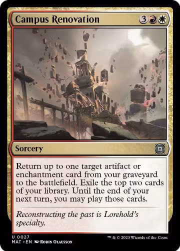 Campus Renovation (27), March of the Machine: The Aftermath — Magic card price