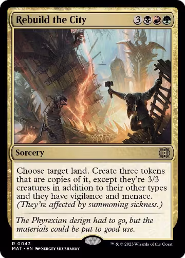 Rebuild the City (43), March of the Machine: The Aftermath — Magic card price