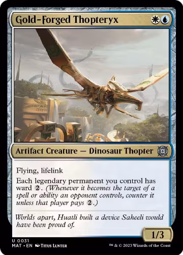 Gold-Forged Thopteryx (31), March of the Machine: The Aftermath — Magic card price