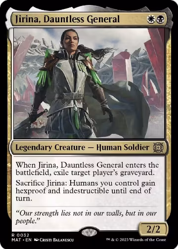 Jirina, Dauntless General (32), March of the Machine: The Aftermath — Magic card price