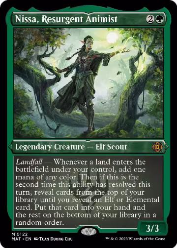 Nissa, Resurgent Animist (Foil Etched) (122), March of the Machine: The Aftermath — Magic card price