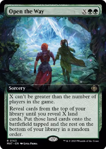 Open the Way (Extended Art) (163), March of the Machine: The Aftermath — Magic card price